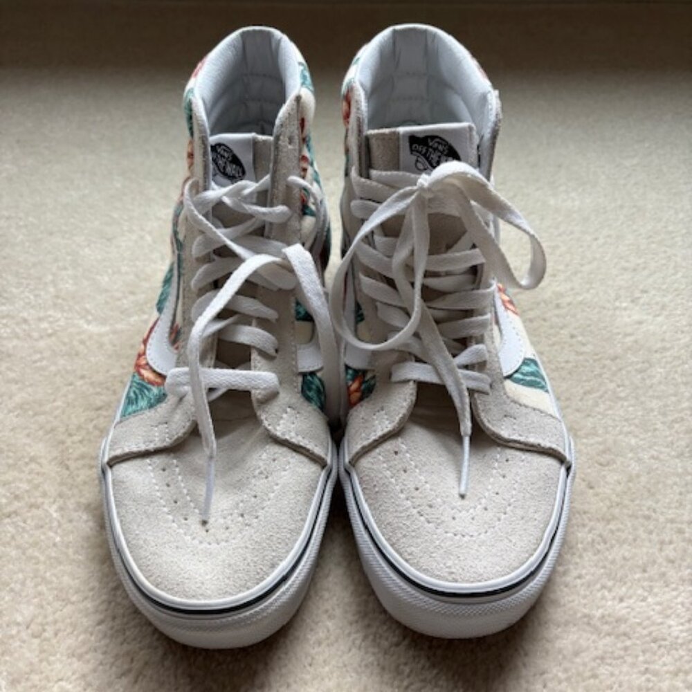 Vans High Top Sneakers – Women’s 9.5, Vintage Aloha Edition